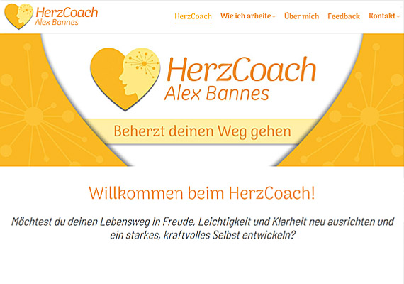 Webseite f&uumlr einen Life-Balance-Coach aus Hamburg