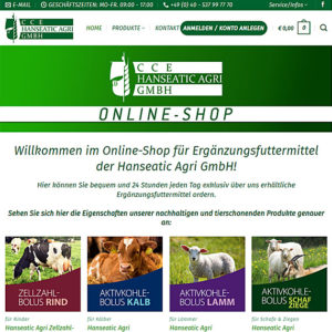 Webseite für hanseatic-agri-shop.com