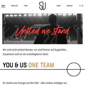 Webseite für Sports United