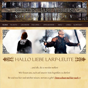 Fantasy-LARP Verein Norddeutschland Webseite